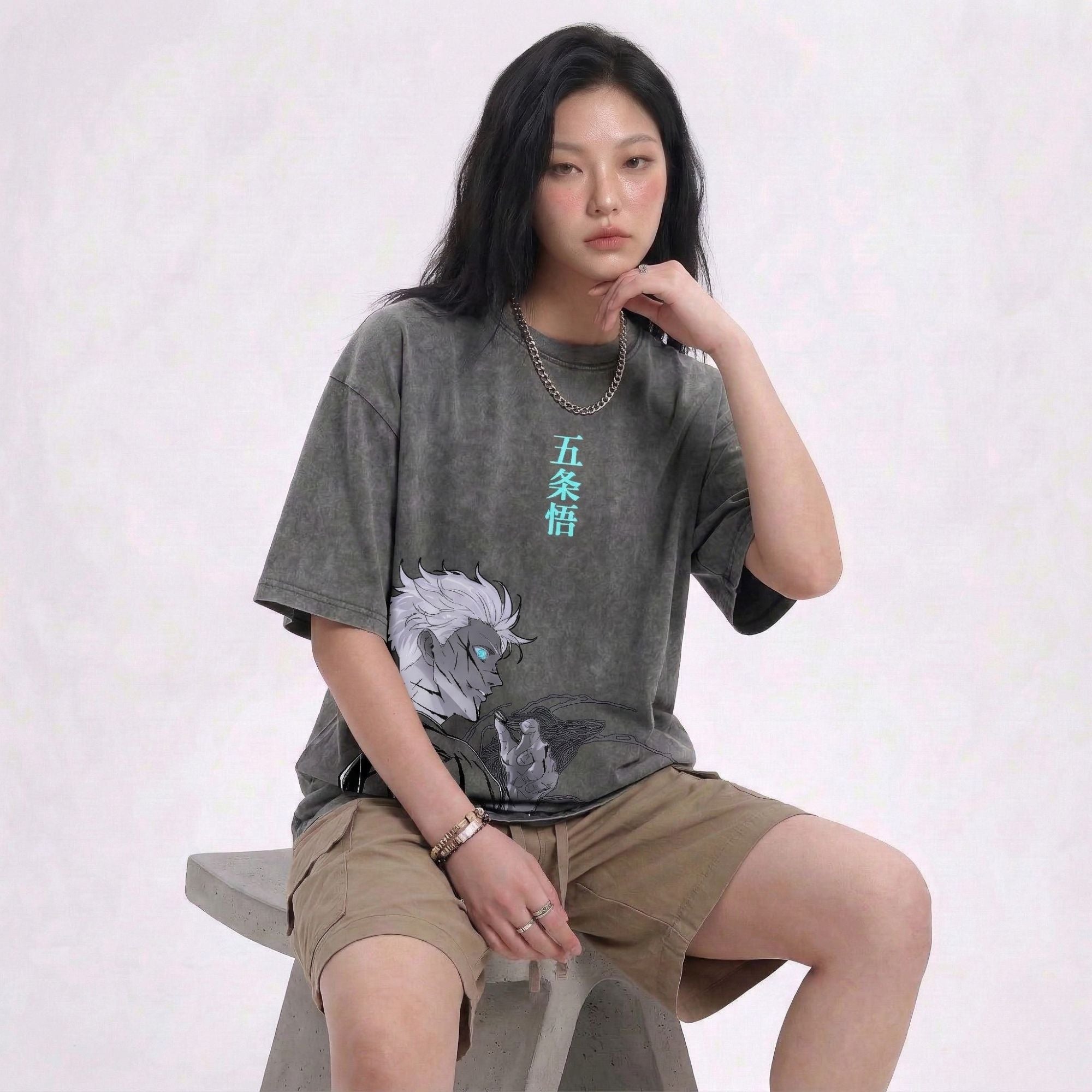 GOJO SATORU - STONE WASH T-SHIRT