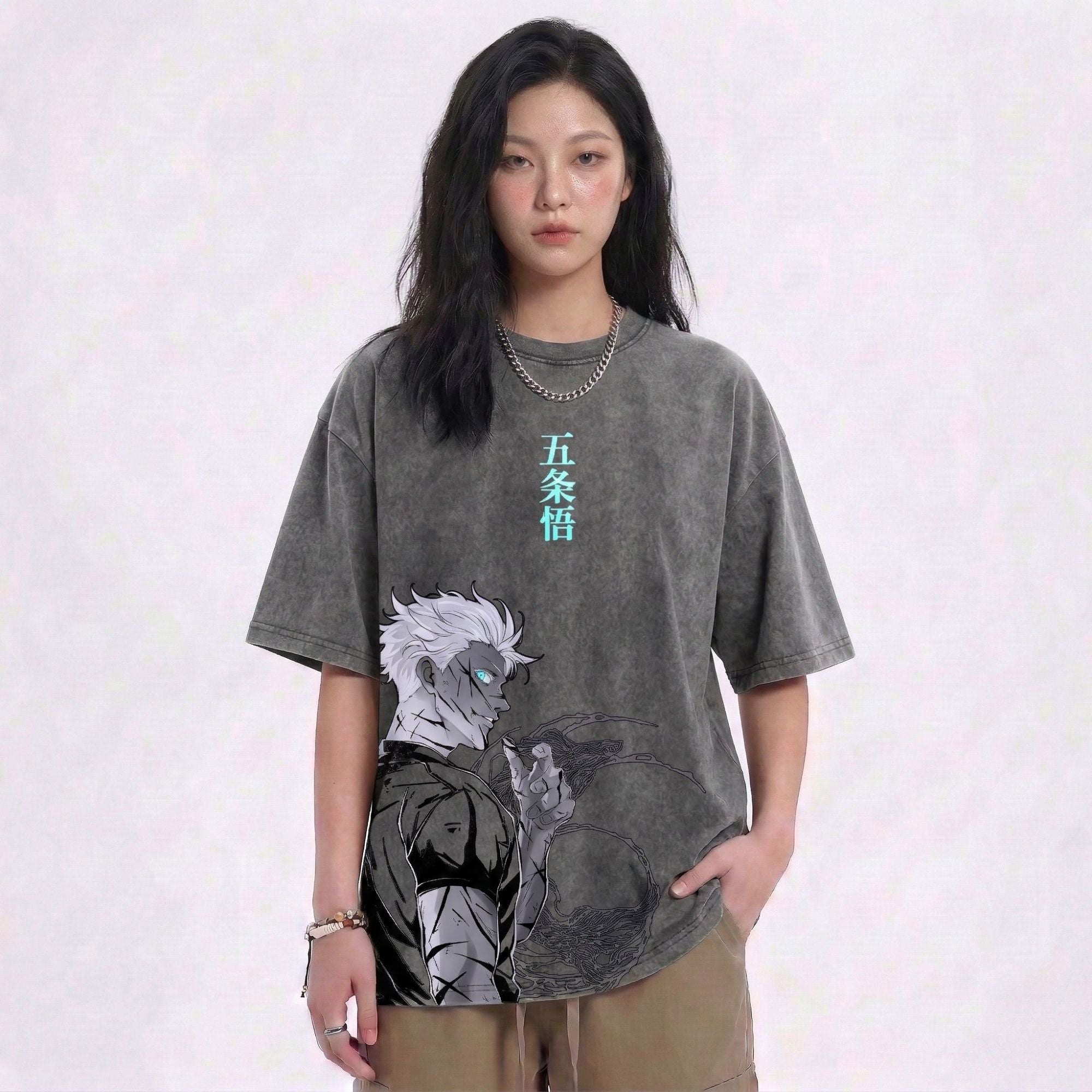 GOJO SATORU - STONE WASH T-SHIRT