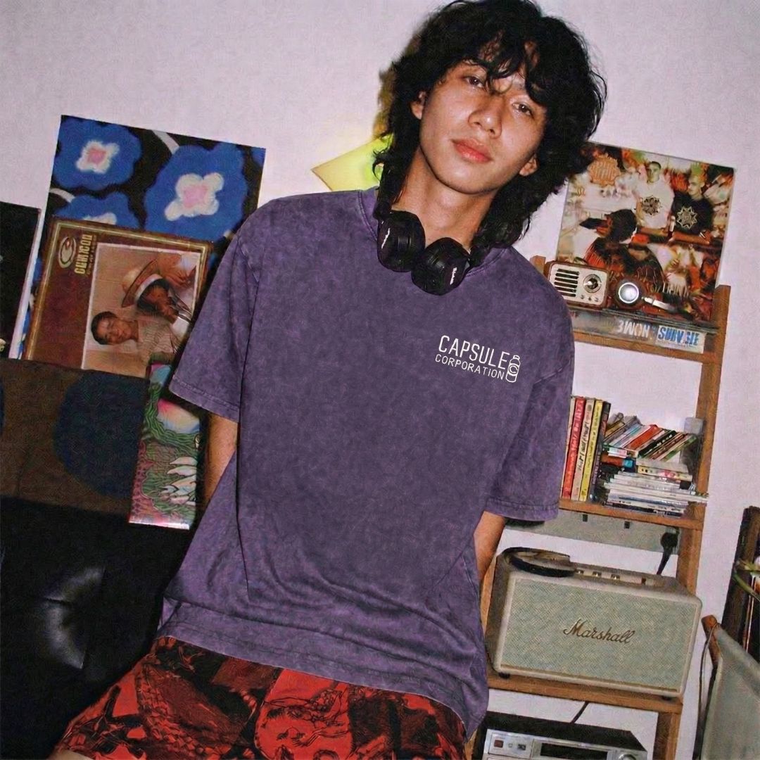 CAPSULE CORP - STONE WASH T-SHIRT