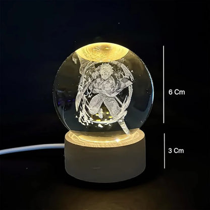 Tanjiro Crystal Lamp