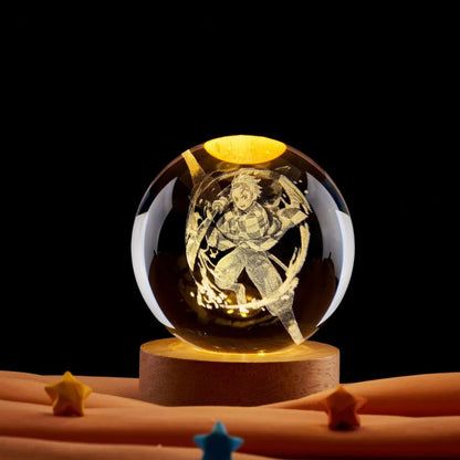 Tanjiro Crystal Lamp