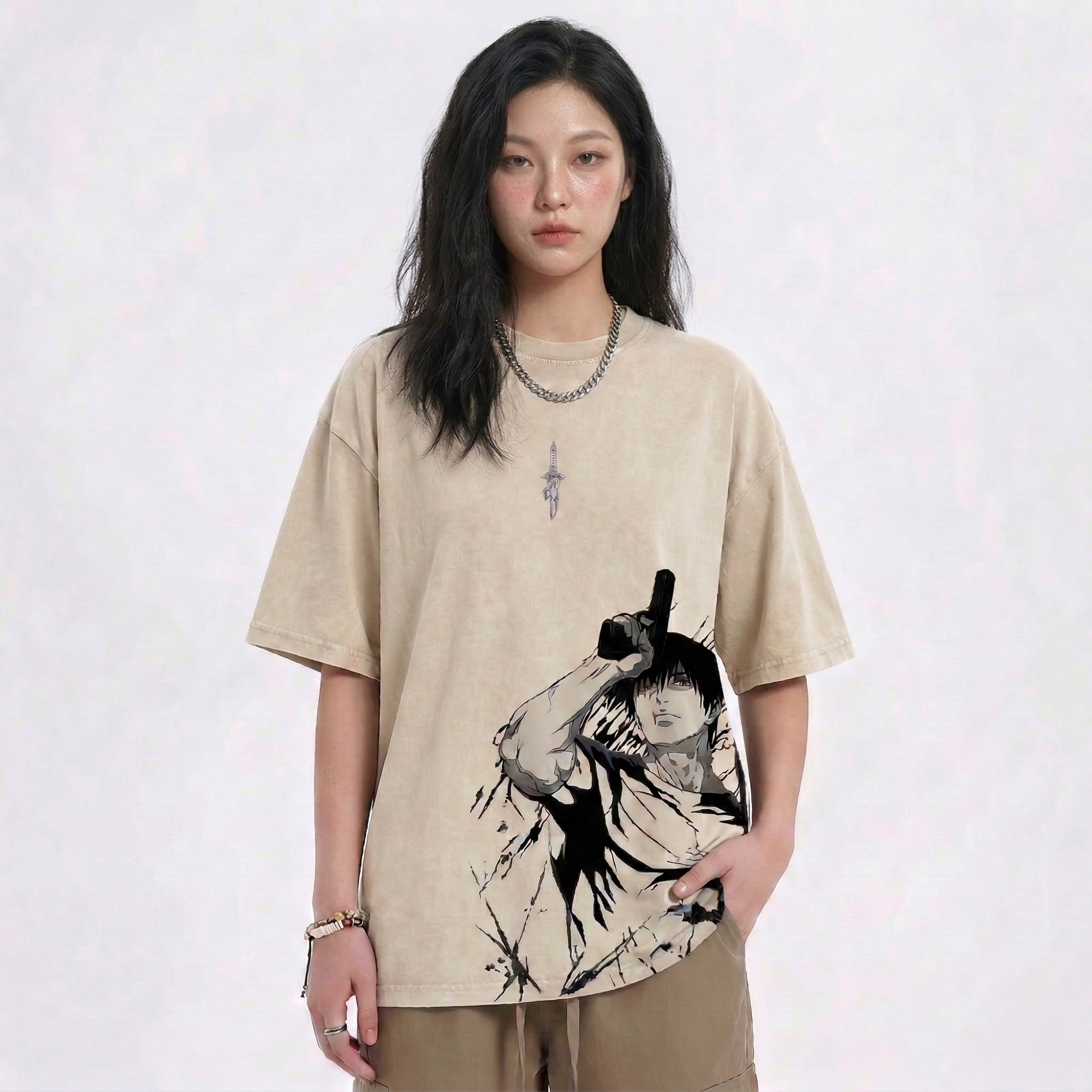 TOJI FUSHIGURO - RELAXED WASH T-SHIRT