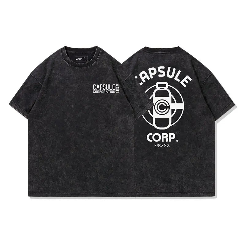 CAPSULE CORP - STONE WASH T-SHIRT