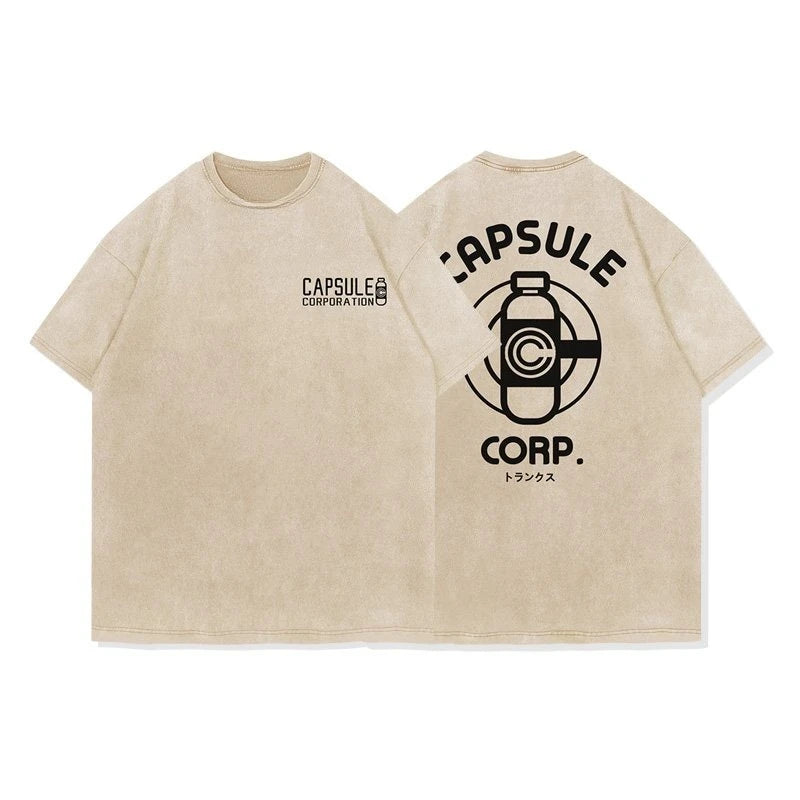 CAPSULE CORP - STONE WASH T-SHIRT