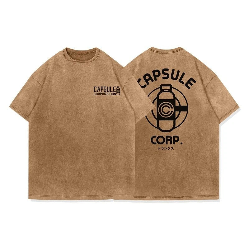CAPSULE CORP - STONE WASH T-SHIRT